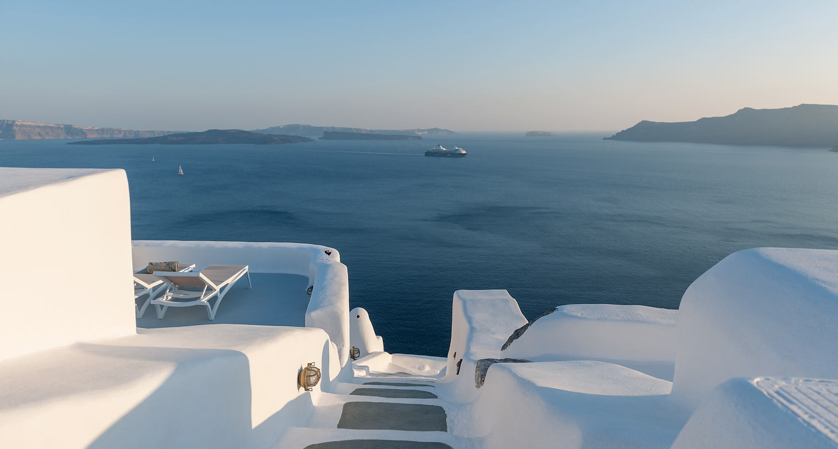 Exceptional sea view from our cave villas & cave houses in Oia Santorini